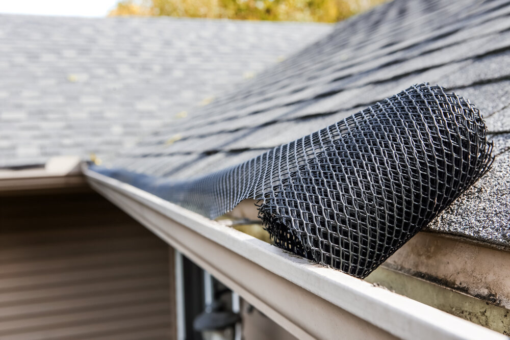 up close view of gutter guard